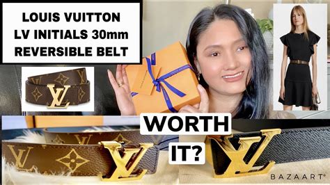 UNBOXING/REVIEW LOUIS VUITTON REVERSIBLE BELT!